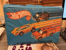 1975 Vintage Hot Wheels 12 Car Collector's Carry Case w/ Plastic Tray picture