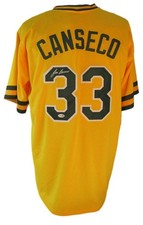 Jose Canseco Autographed/Signed Oakland A's Custom Baseball Jersey JSA 208813 picture