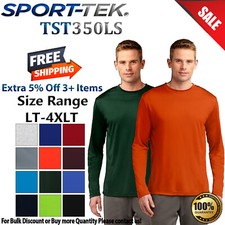 Sport-Tek TST350LS Mens Big & Tall Long Sleeve Dri-Fit Peak Peformance T-Shirt picture