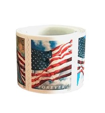 Deal 2024 Forever Rate Flags Stamps Scott #5871-74 (MNH) -100 PCS Roll picture
