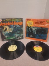 Walt Disney Chilling, Thrilling Sounds Of The Haunted House LP Record Lot Of 2 picture