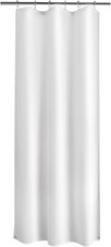 Small Stall Shower Curtain Liner Washable, 36 x 72 Inches, White Fabric Stall picture