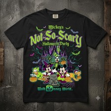 Vintage 2026 Mickey Not So Scary WDW Family Halloween Comfort Colors Tee picture