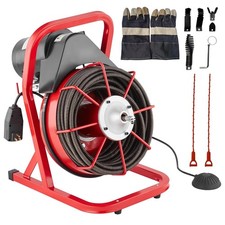 75 FT 400W Auto Feed Drain Auger Cleaner Electric Sewer Snake Cleaning Machine picture