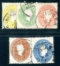 AUSTRIA 1860 18-22 used BEAUTIFUL SET (I4335 picture
