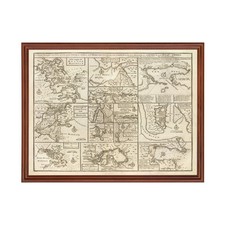 Old Map of Boston, MA 1747 - Vintage Boston Massachusetts Ar picture