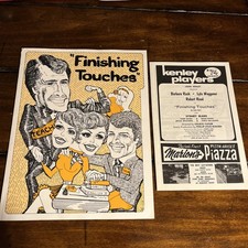 1975 Kenley Players Finishing Touches Cast Program Signed Autographs By 3 Actors picture