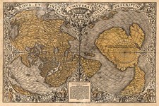 1531 Old World Polar Map Nova et Integra Universi Orbis - 24x36 picture