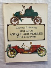 100 Great Antique Automobiles in Full-Color Prints by Clarence P. Hornung (PB) picture