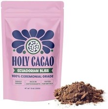 Holy Cacao Ecuadorian Bliss Organic Ceremonial Cacao Cocoa Powder 10 oz Vegan picture
