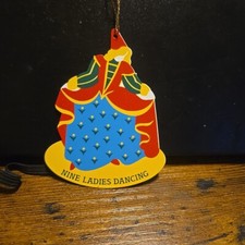 Vtg Avon 12 Days Of Christmas Ornaments The Gift Collection Nine Ladies Dancing picture