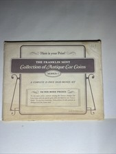 1968 Franklin Mint Antique Car Coins Series 1 Complete 25 Bronze Coin Set Box picture