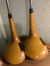 Vintage Northwestern Bob Murphy Classic 1 & 3 Wood Golf Club Set RH Steel Shaft picture