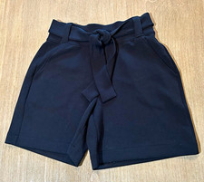 SPANX The Perfect Black Short Women's Paperbag High Rise Shorts M Tie Pockets picture