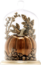 New ELEGANT PUMPKIN Cloche Wallflower Nightlight Bath & Body Works Plug In picture