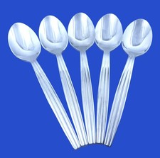 Mikasa TRIO Glossy Indonesia Stainless - Set of 5 Place Oval Soup Spoons  7 7/8