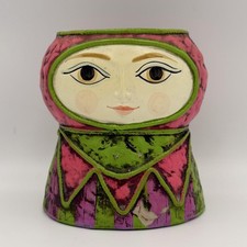 Vintage Gemma Taccogna Pride Creations Paper Mache Lady Folk Art 60's MCM picture
