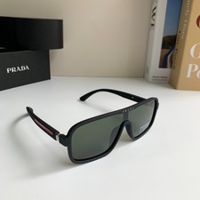 PRADA Men's Casual Square Shield Sunglasses picture