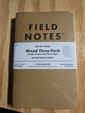 Field Notes Mixed 3-Pack Memo Notebooks Set  NEW Sealed Package picture