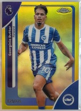 2025-26 Topps Chrome Premier League - Georginio Rutter #48 Gold Refractor /50 picture