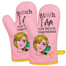 Miracu Oven Mitt, Funny Kitchen Cooking Oven Mitts, Pink Kitchen Accessories, Ba picture