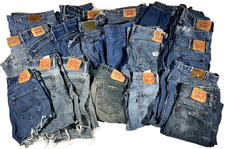 Levi's & More Jeans Lot 15 Pairs +4 Cutoffs Mixed Sizes Some Vintage Reseller picture