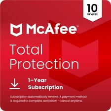 McAfee Total Protection 2026 10 Device 1 Year Antivirus Auto - Renewal - Digital picture