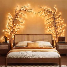 144 LED Wall Tree Enchanted Willow Vine Light Bendable Branch USB Fairy Lights picture