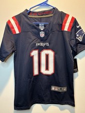 New 🔥Youth Medium (age 10-12) Drake Maye New England Patriots Stitched Jersey picture