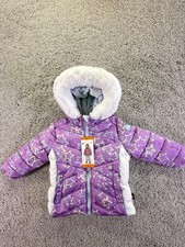 NWT Spyder Girls 2T Jacket With Hood Purple Stars picture