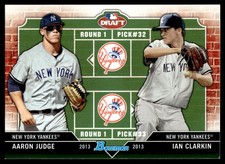 2013 Bowman Draft Picks & Prospects Aaron Judge / Ian Clarkin #DD-JC Yankees picture