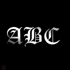 Custom Old English Initial Decal | 1–3 Letter Vinyl Monogram Sticker picture