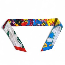Y2K Hermès graffiti colorful silk scarf style name graff made in France   picture