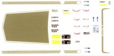 Fred Cady 40 1969 Mustang Mach 1 gold hood/side stripes 1/25 waterslide decal picture