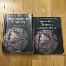 AOPS Introduction To Geometry Textbook And Solutions Manual picture