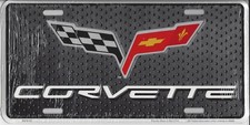 Corvette With Flags License Plate - MC50152 picture