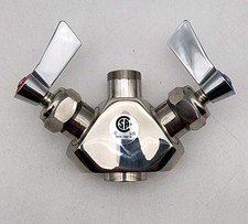Fisher Cleveland Double Pantry Control Valve Dual Control Valve Faucet 63592 New picture