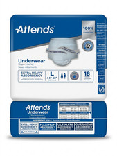 Attends Disposable Underwear APV30 Large Moderate 72-Count (Four 18-Count Packs) picture