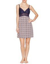 NEW JOSIE BY NATORI $68 MIDNIGHT BLUE FIJI SWIRL CHEMISE SZ L LARGE picture
