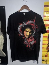 RARE Vtg Y2K Saw Jigsaw Movie grunge emo Tee L Universal Horror Nights Halloween picture