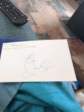 Jim Fregosi Signed 3x5 Index Card Baseball Autographed Signature picture