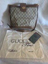 Vintage Gucci Plus GG Monogram Bucket Bag Brown  picture