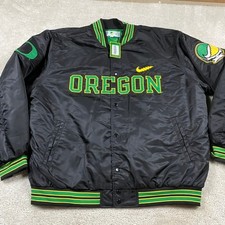 Nike Oregon Ducks Grateful Dead Bomber Jacket Black XXL Nike Class Trip picture