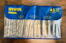 Irwin 26377 POUCH 41 Piece High Speed Steel Dril Bit/Spiral Screw Kit picture