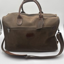 Rare Jack Georges Brown Pebbled Leather Duffle Bag - Travel Voyager Weekend picture