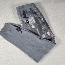 Zoo York Joggers Mens Large Gray NYC Skyline Graphic Print Streetwear Sweatpants picture