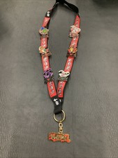 2003 Yu-Gi-Oh Lanyard w/6 1st Edition Collector Pins￼ picture