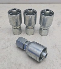 4 Pack Parker 10643-8-8 Hydraulic Hose Crimp Fittings 1/2” Hose X 1/2” JIC picture