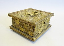 Fine Antique FRENCH 19th C. Gilt Metal & Wood Box,  circa 1880s   7