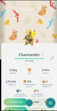 Pokémon Go✨Shiny Charmander wearing Friede's goggles Background✨- PTC/ ✨Trade picture